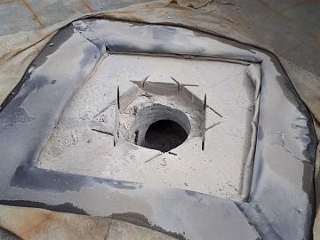 Подготовка к монтажу лотка